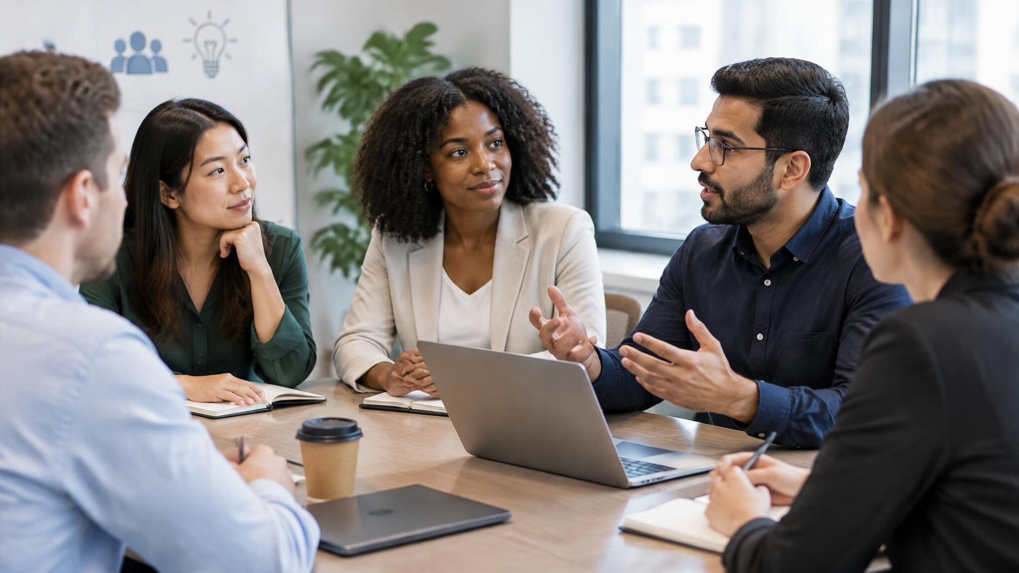 group discussion in meeting