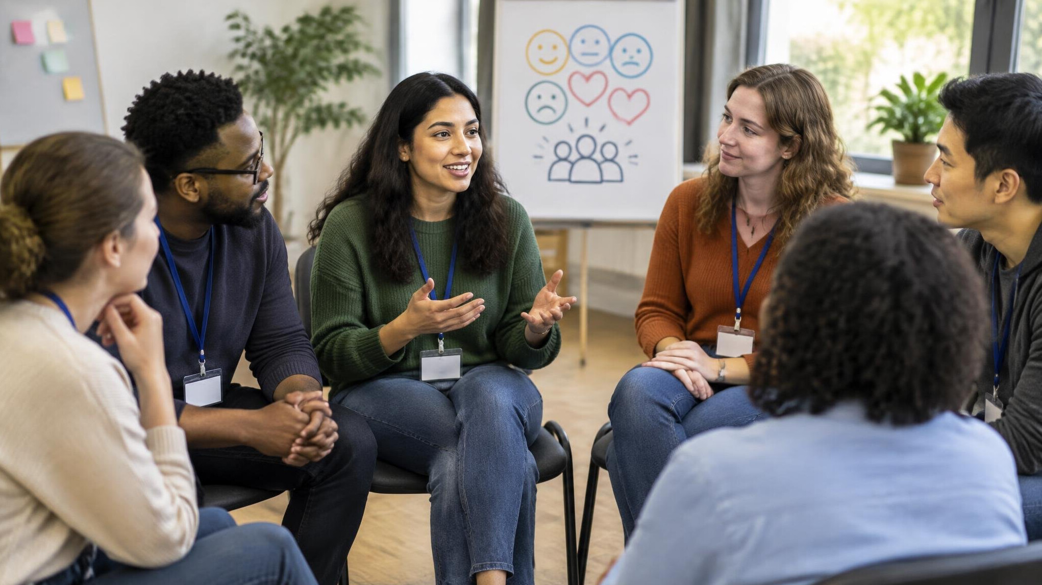 group discussion in workshop