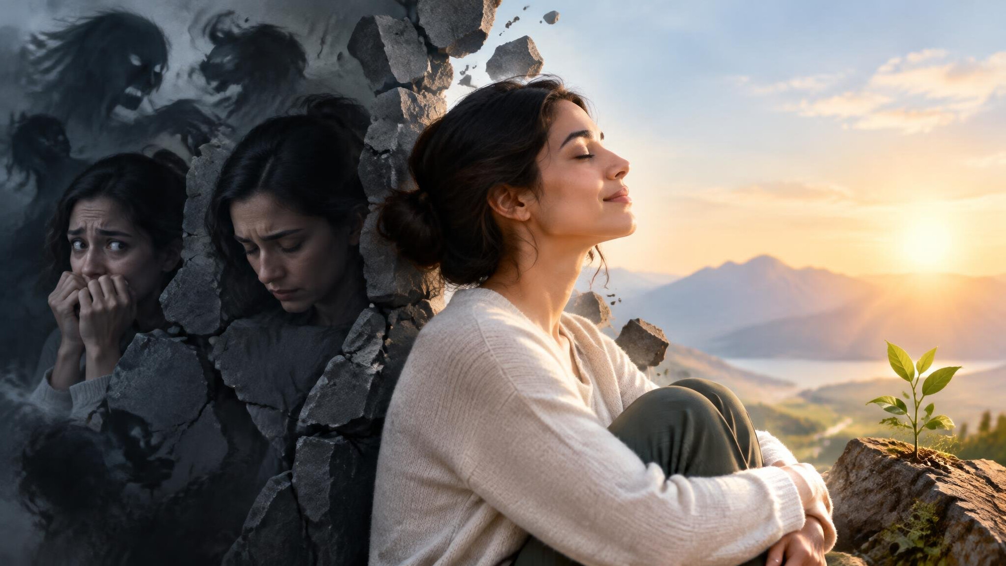 woman reflecting on emotions